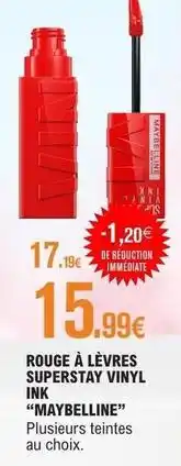 Maybelline - rouge à lèvres superstay vinyl ink