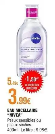 E.Leclerc Nivea - eau micellaire offre