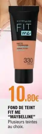 E.Leclerc Maybelline - fond de teint fit me offre