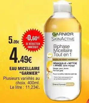 Garnier - eau micellaire