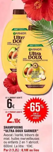 E.Leclerc Garnier - shampooing ultra doux offre