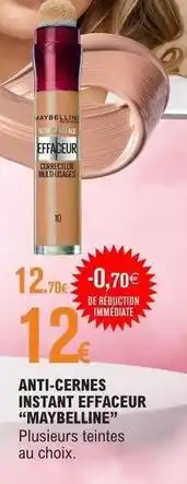 E.Leclerc Maybelline - anti-cernes instant effaceur offre