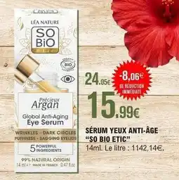 E.Leclerc So bio - sérum yeux anti-âge so bio etic offre