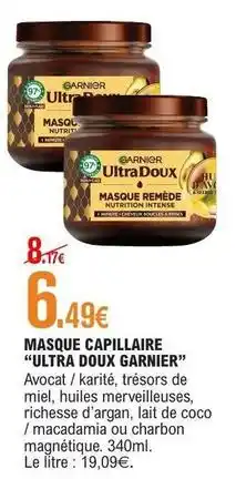 E.Leclerc Garnier - masque capillaire ultra doux offre