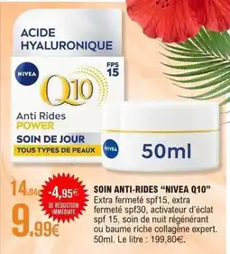 E.Leclerc Nivea - soin anti-rides q10 offre