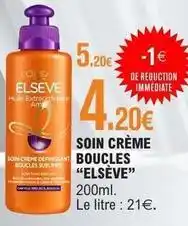E.Leclerc Elsève - soin crème boucles offre