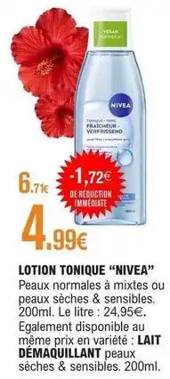 E.Leclerc Nivea - lotion tonique offre
