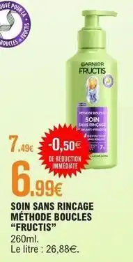 E.Leclerc Fructis - soin sans rincage offre