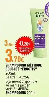 E.Leclerc Fructis - shampooing méthode boucles offre