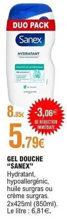 E.Leclerc Sanex - gel douche offre