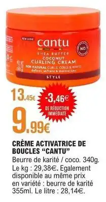 E.Leclerc Look - crème activitrice de boucles offre