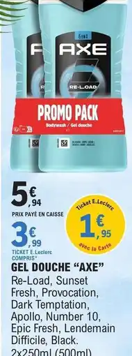 E.Leclerc Axe - gel douche offre