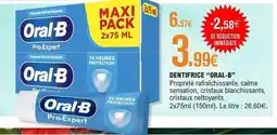 E.Leclerc Oral-b - dentifrice offre