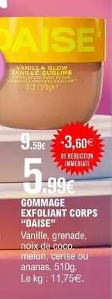 E.Leclerc Gommage exfoliant corps offre