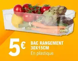 E.Leclerc Bac rangement 30x15cm offre