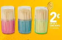 E.Leclerc Lot de 3 cure-dents offre