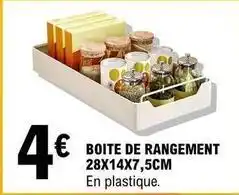 E.Leclerc Boite de rangement offre