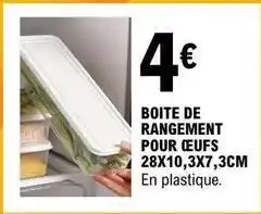 E.Leclerc Boite de rangement pour oeufs offre