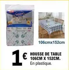 E.Leclerc Housse de table 106cm x 152cm offre