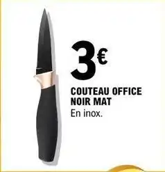 E.Leclerc Couteau office noir mat offre