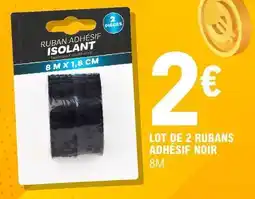 E.Leclerc Lot de 2 rubans adhésif noir offre