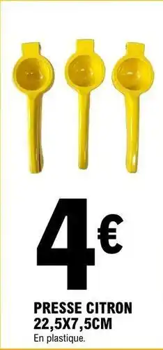 E.Leclerc Presse citron 22,5x7,5cm offre