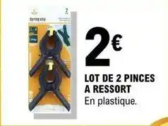 E.Leclerc Lot de 2 pinces a ressort offre