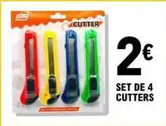 E.Leclerc Set de 4 cutters offre