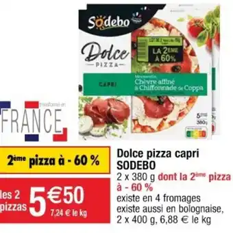 Dolce pizza capri Sodebo