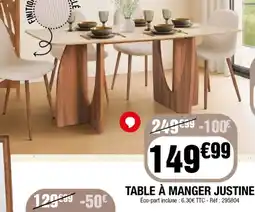 La Foir'Fouille Table à manger justine offre