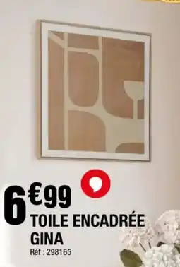 La Foir'Fouille Gina toile encadrée offre