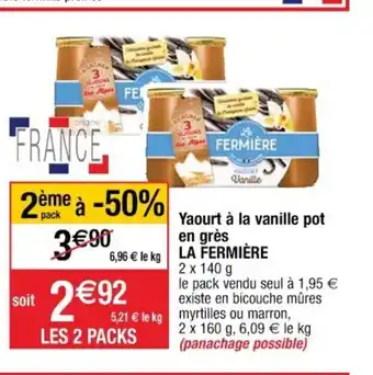 Cora x Carrefour Yaourt à La Vanille Pot En Grès offre