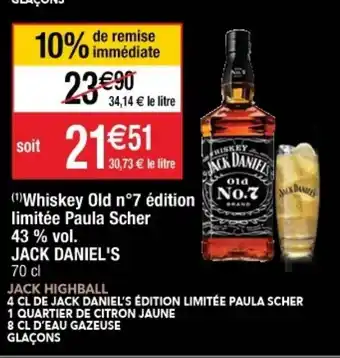 Cora x Carrefour Whiskey old n7 Édition offre