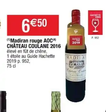 Cora x Carrefour Madiran Rouge AOC offre