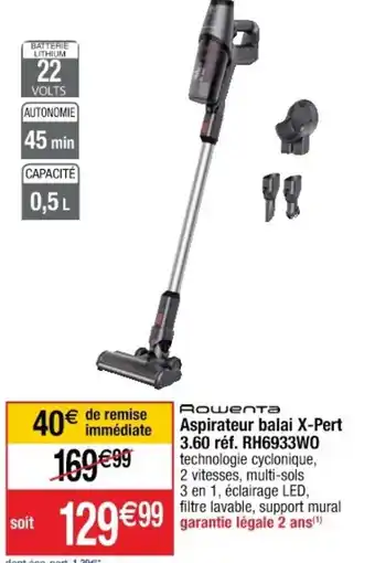 Cora x Carrefour Aspirateur Balai X-Pert offre