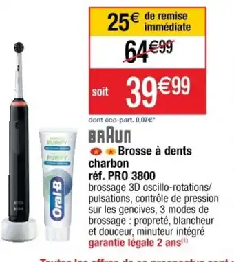 Cora x Carrefour Brosse à Dents Charbon offre