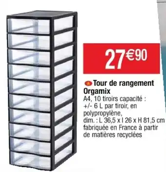 Cora x Carrefour Tour de Rangement offre