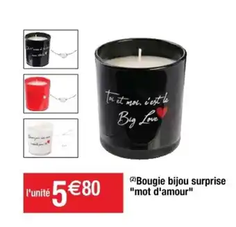 Cora x Carrefour Bougie Bijou Surprise offre