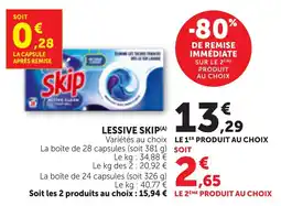 Bi1 SKIP Lessive offre