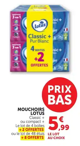 Bi1 Lotus Mouchoirs offre