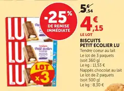 Bi1 LU Biscuits Petit Ecolier offre