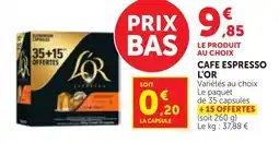 Bi1 CAFÉ ESPRESSO L'OR offre
