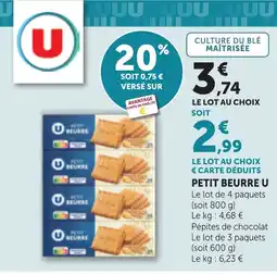 Bi1 PETIT BEURRE U offre