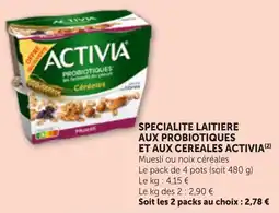 Bi1 ACTIVIA Muesli ou noix céréales offre