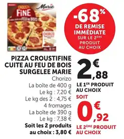 Bi1 Marie Pizza Croustifine offre