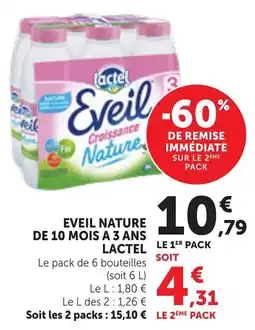 Bi1 Lactel Eveil Croissance Nature offre