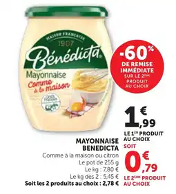 Bi1 Bénédicte Mayonnaise offre