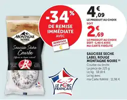 Bi1 Montagne Noire Saucisse Sèche offre