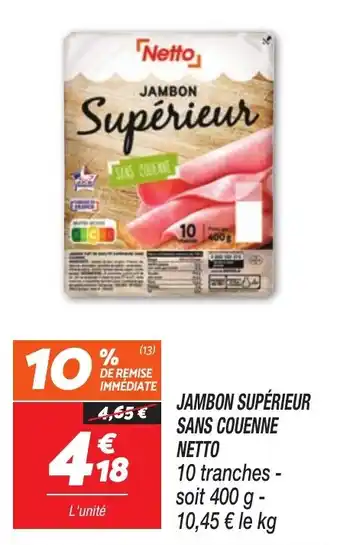 Netto Jambon Supérieur