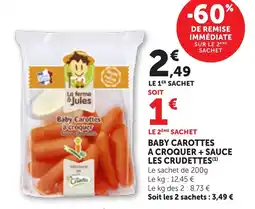 Bi1 La ferme à Jules Baby Carottes offre